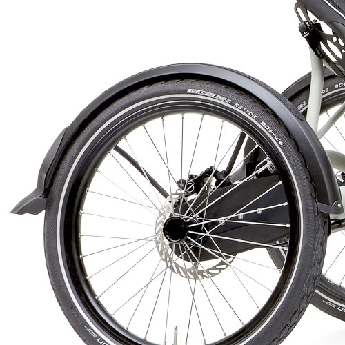 Schutzbleche – für Rahmenfederung –v+h – schwarz matt – hinten 53 mm