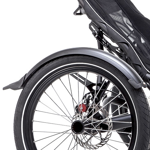 Schutzbleche – vorne und hinten – schwarz matt – hinten 65 mm breit
