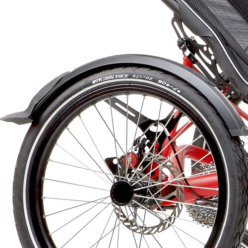 Schutzbleche – vorne und hinten – schwarz matt – hinten 53 mm breit